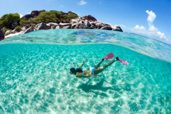 Snorkel the clear, tropical waters