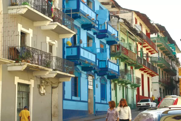 The colorful streets of Panama City
