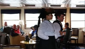 Gold Rush reenactments aboard the SS Legacy