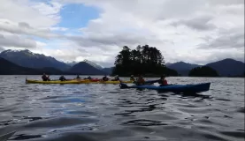 Beginning our kayaking tour in Sitka