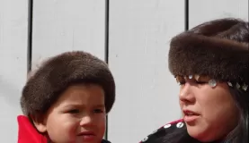 Tlingit mother and son