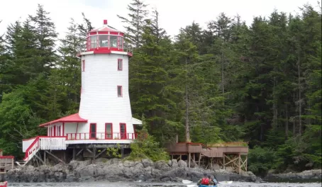 famous lighthouse in Sitka Alaska