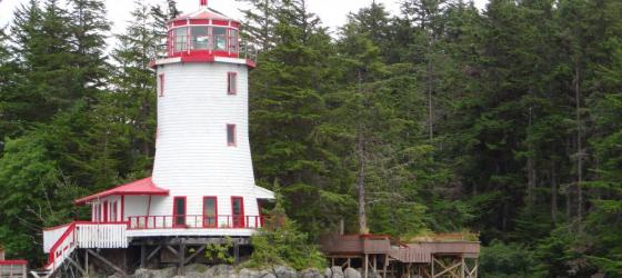 famous lighthouse in Sitka Alaska