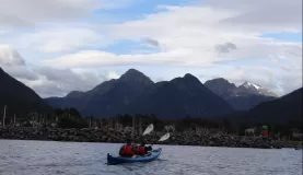 back to the harbor for the end of our kayaking tour