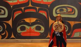 Tlingit woman tells a story