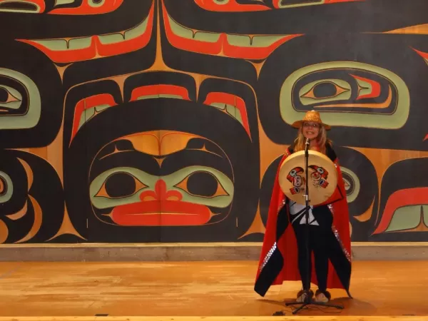 Tlingit woman tells a story