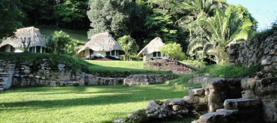 A view of the cabanas at Pook's Hill Lodge