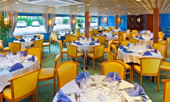 Enjoy fine dining on the La Boheme