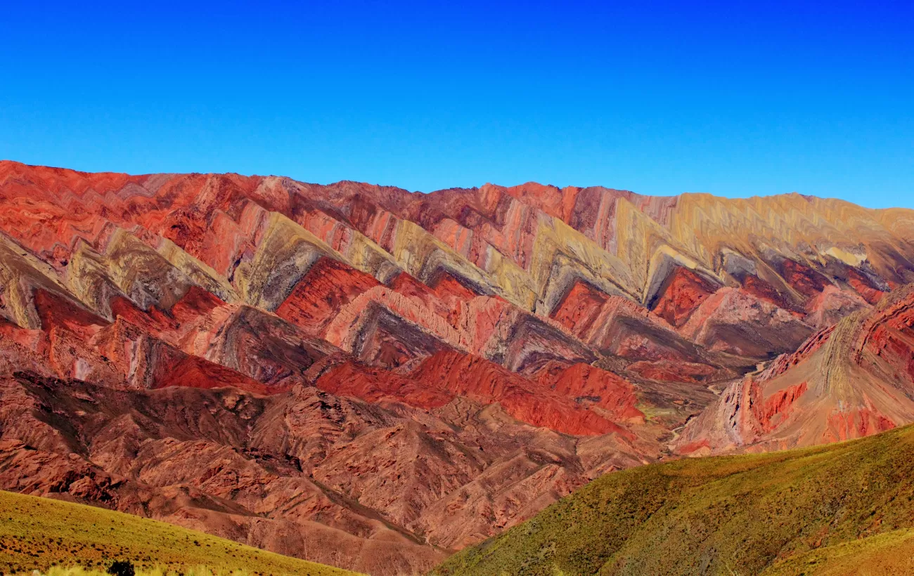 Striking landscapes near Jujuy in the Salta Province of Argentina