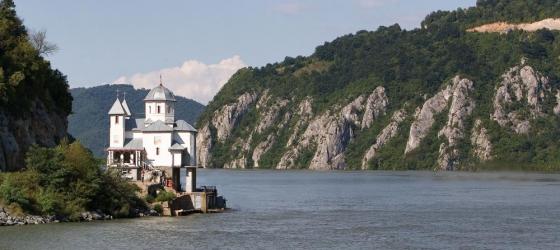 Beautiful riverside architecture