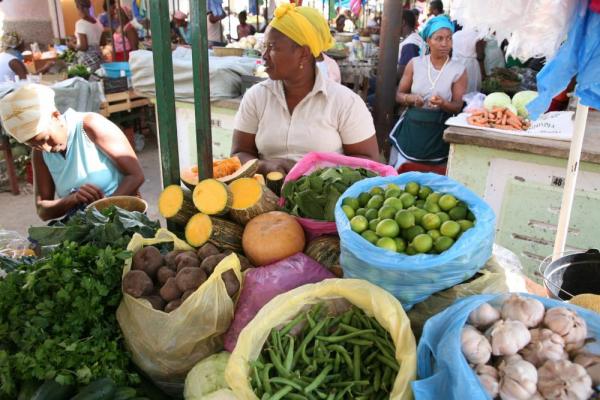 Local market located on the Cape Verde Islands.
