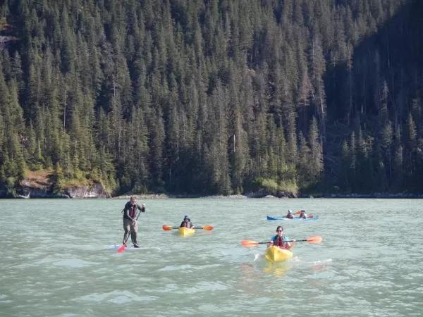 Kayaking in Alaska.