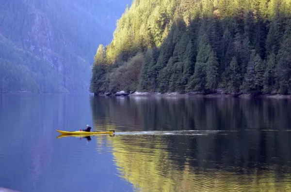 Kayaking around the west coast.