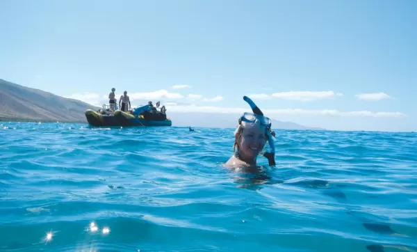 Snorkeling in Hawaii.