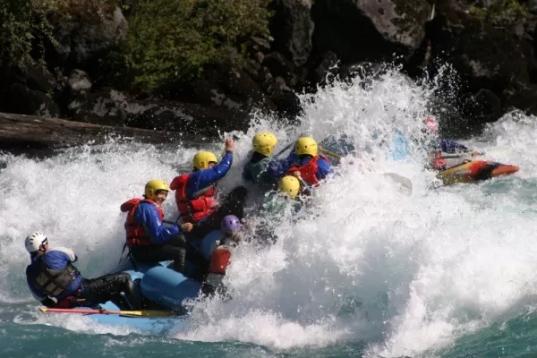 Whitewater rafting on the Rio Petrohue
