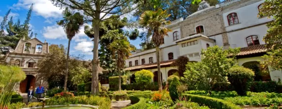 The gorgeous exterior and grounds of La Cienega 