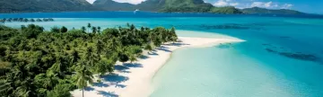 Beautiful beaches of Bora Bora.