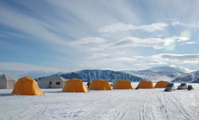 Enjoy the views from your camp at Arctic Kingdom's Tented Safari Camp