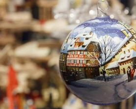 Detailed ornament at a Christmas Market