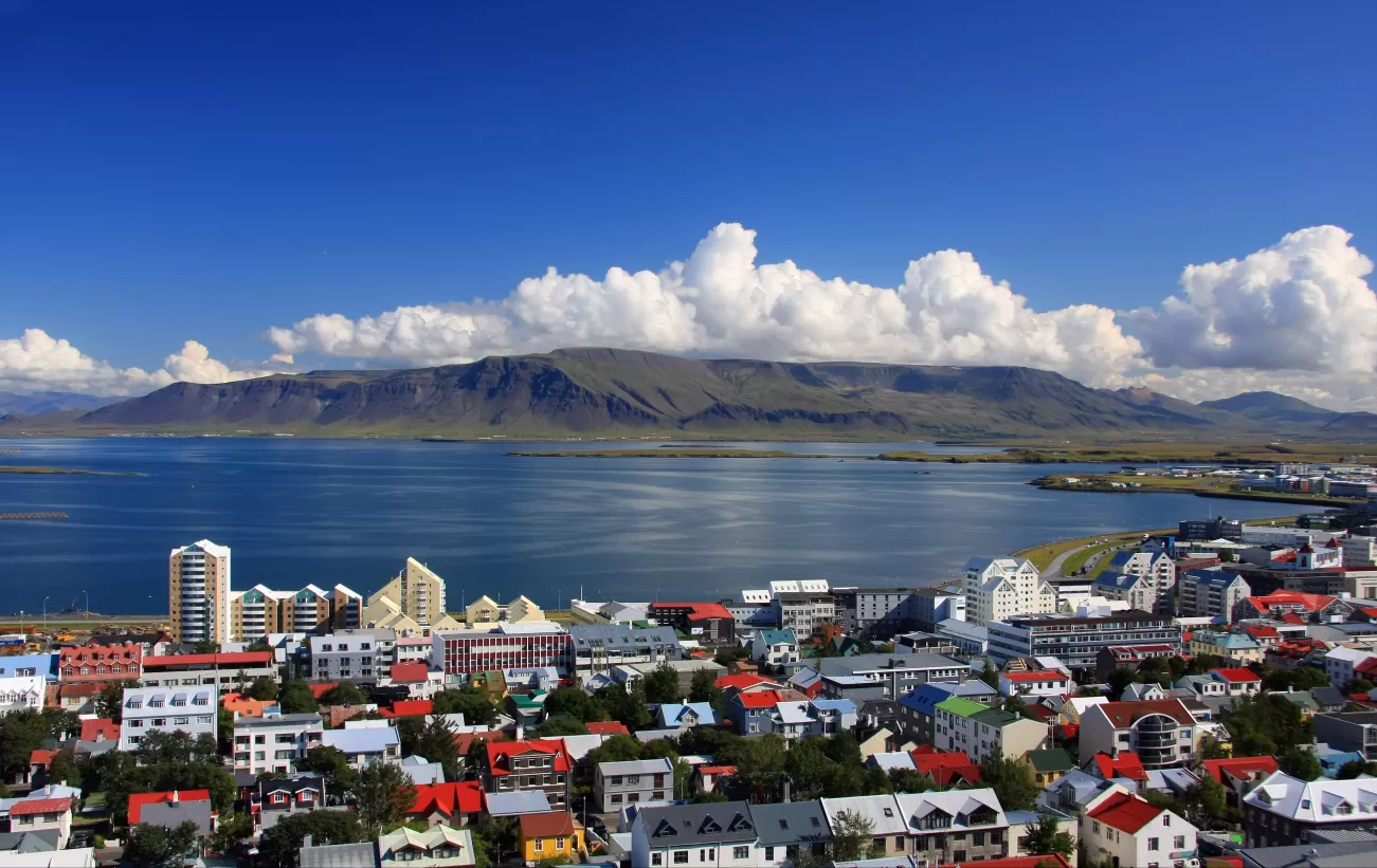 Coastal village in the arctic
