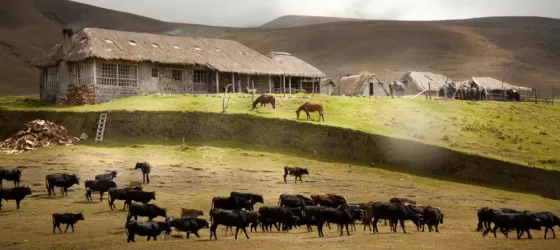 Hacienda El Tambo is set in the secluded countryside of Ecuador