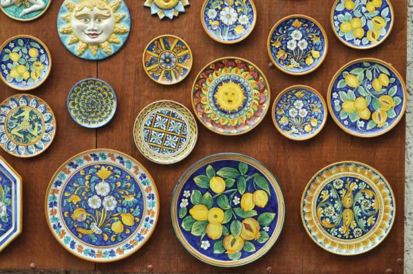 Pottery unique to Sicily.