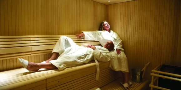 Relax in the luxurious sauna aboard the National Geographic Explorer.