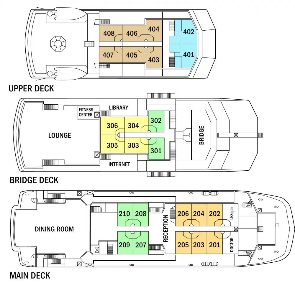 Islander's Deck Plan.