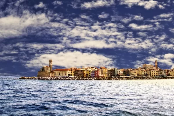 A coastal town on the Adriatic Sea