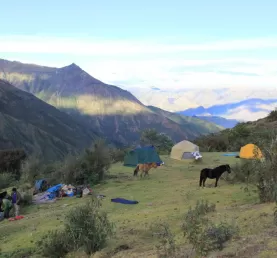 Camping on the Choquequirao trek