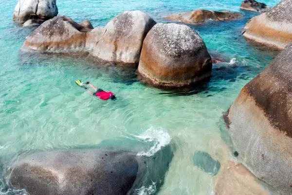 Snorkel in the Baths of the Virgin Islands