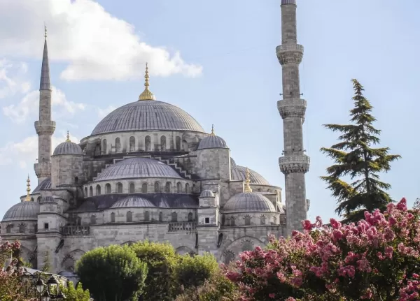 Exterior image of the Blue Mosque.
