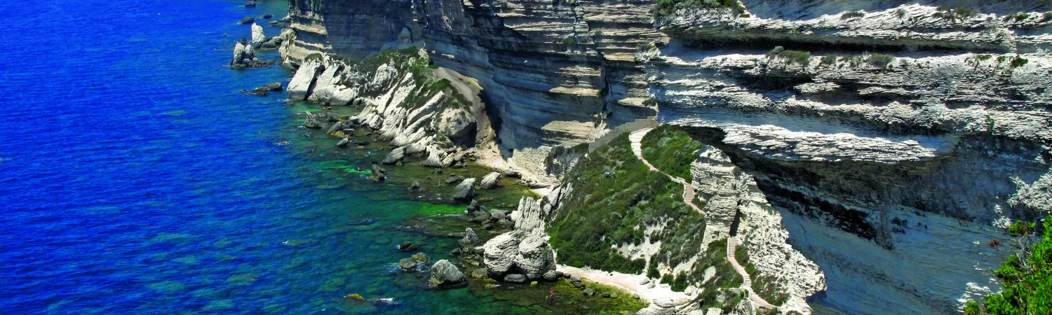 The beautiful coast of Corsica.