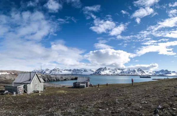 A single home in the desolate arctic.