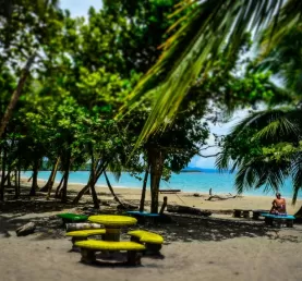 Costa Rica's caribbean beach scene