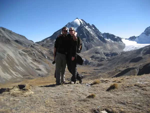 Hiking to the peaks in Bolivia