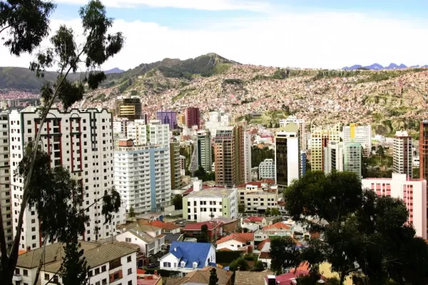 Beautiful and expansive La Paz, Bolivia