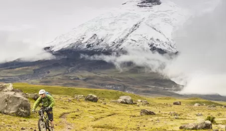 Incredible mountain biking trails in the Cotopaxi region of Ecuador