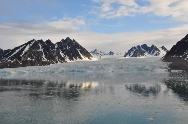 A beautiful arctic glacier.