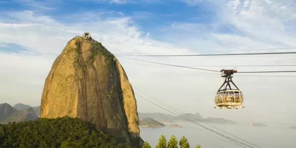 Ride the gondola to Sugarloaf Mountain on your Brazil tour