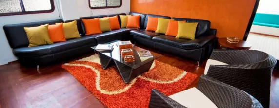 Anahi's beautiful and modern lounge.
