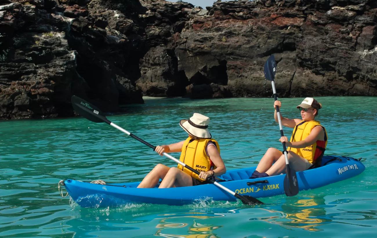 Enjoy a relaxing kayak trip around the islands.