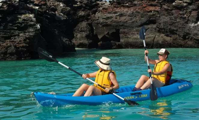 Enjoy a relaxing kayak trip around the islands.