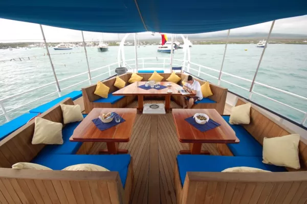 Relax on the deck of the Mary Anne.