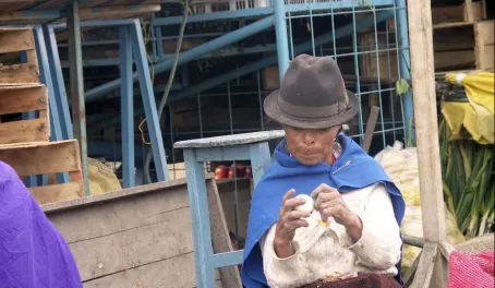 A local woman of Ecuador