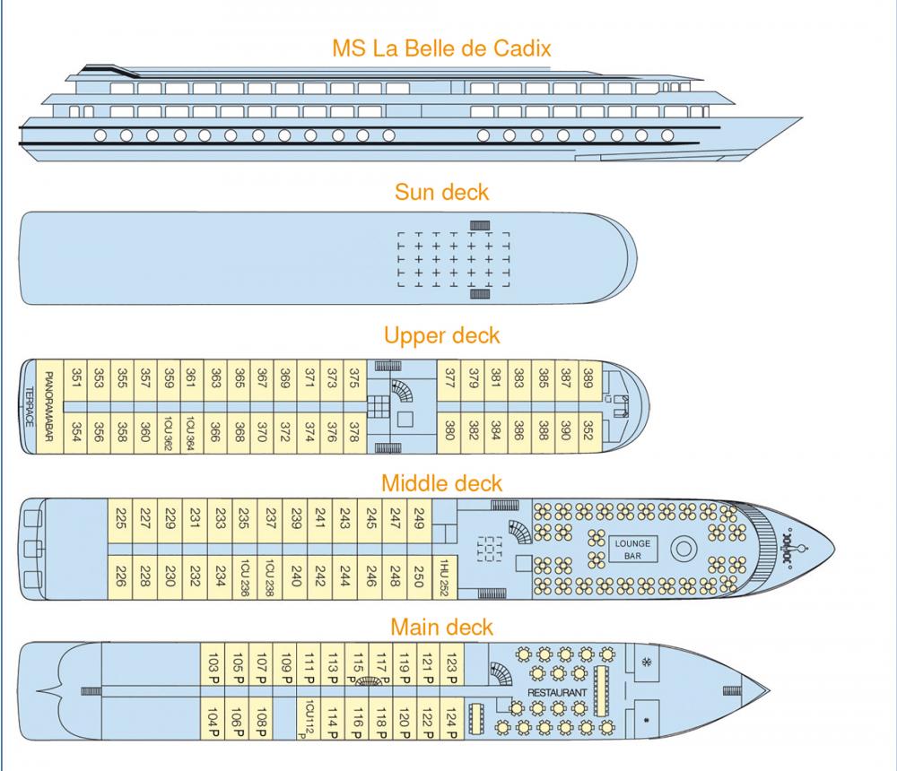 MS La Belle de Cadix- Criuses on the Guadiana, the Guadalquivir and ...