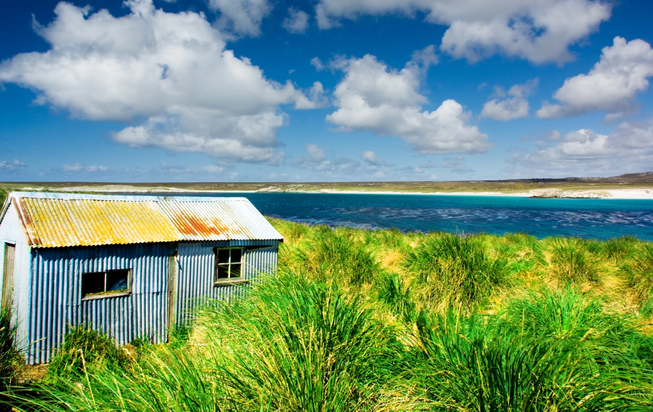 The pristine and remote landscape of the Falkland Islands