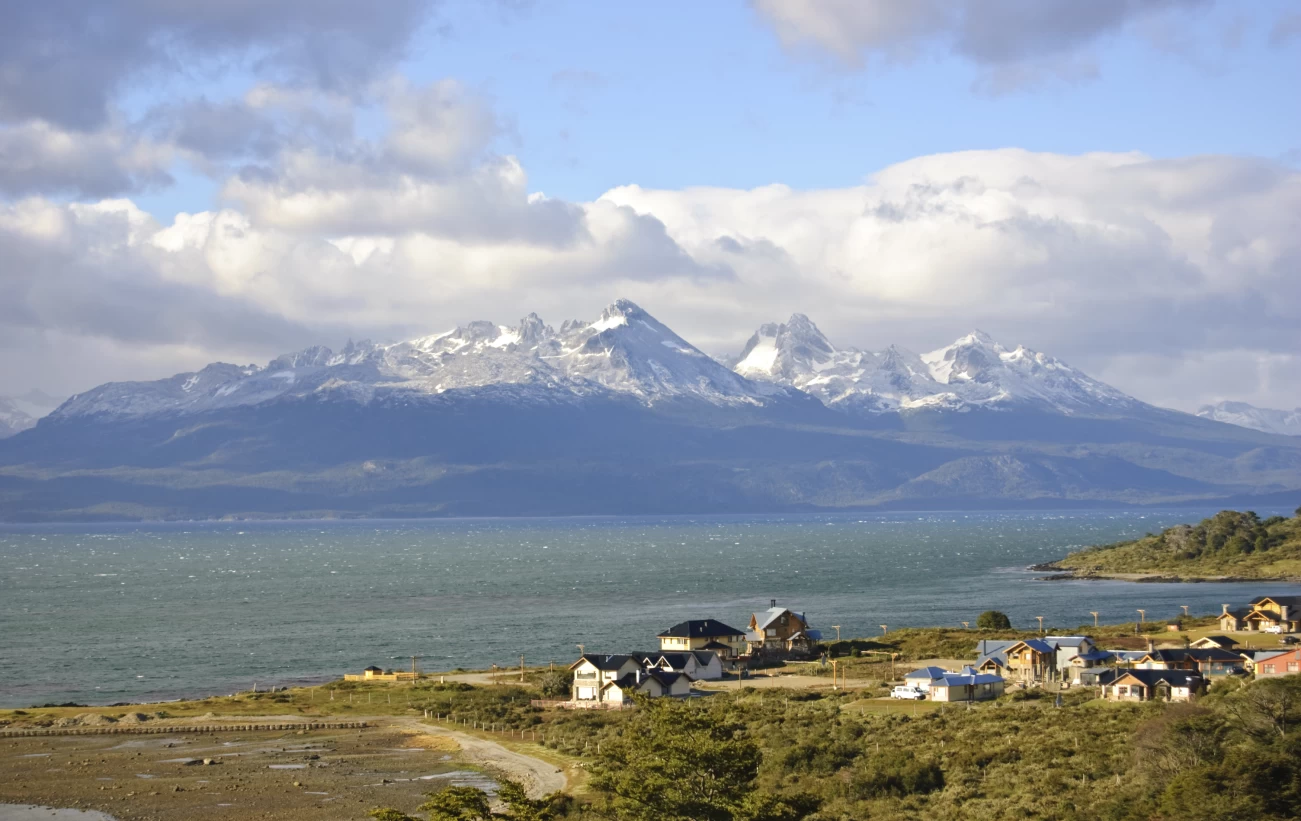 Looking across the Beagle Channel from Ushuaia