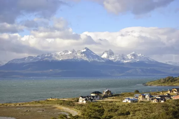 Looking across the Beagle Channel from Ushuaia