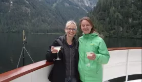 Cocktail hour at the Misty Fjords